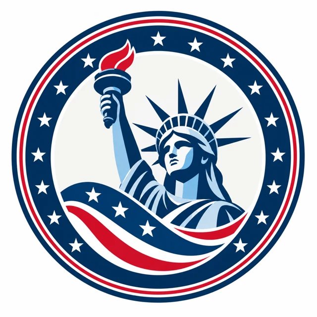 Apostille Office circular Statue of Liberty emblem